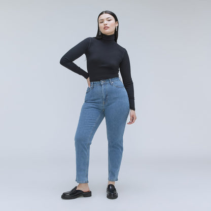 The Cheeky Hourglass Jean | Stone-Washed Sky | 28.5" Inseam