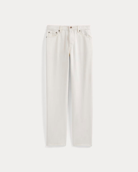 Low-Rise Straight Jean | Ecru
