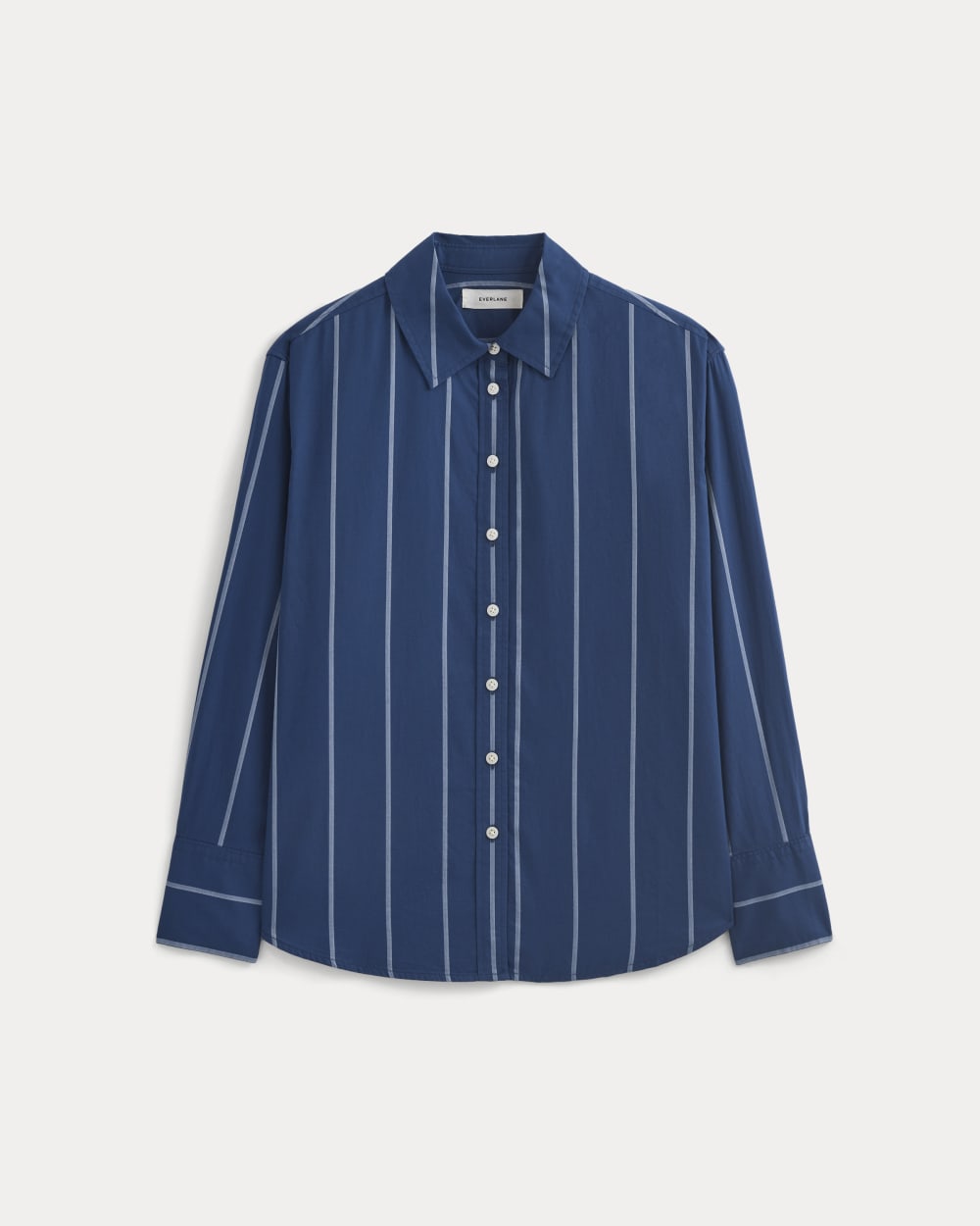 Everyday Shirt in Silky Cotton | Estate Blue/Open Air/White