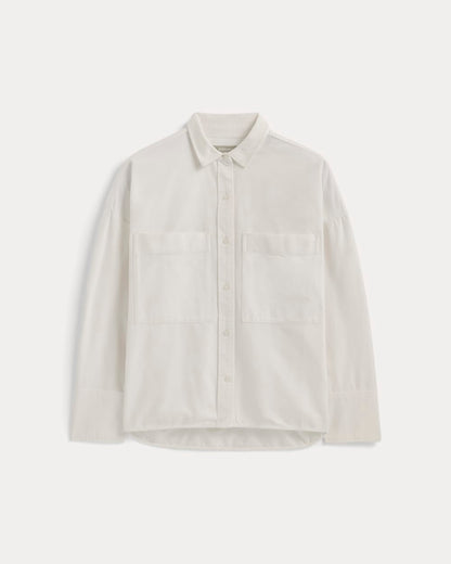 The Boxy Oxford | White