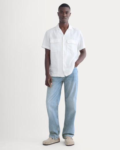 The Resort Shirt in Linen | White