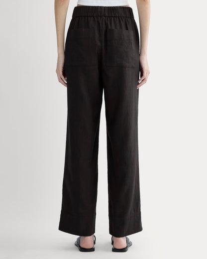 The Linen Easy Pant | Black