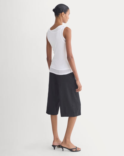 Tissue Layered Tank | White