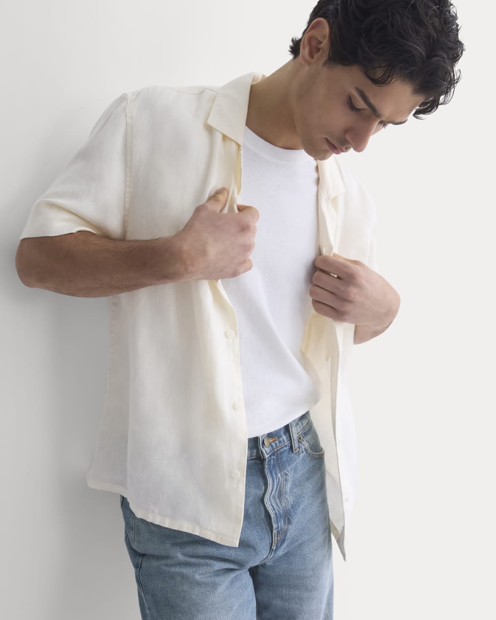 Linen Resort Shirt | Blue Wing Teal
