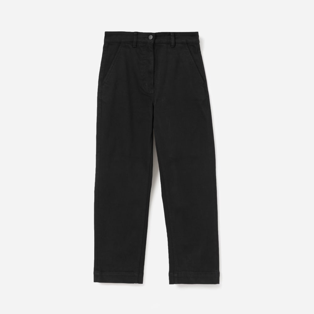 The Straight-Leg Crop | Black | Regular