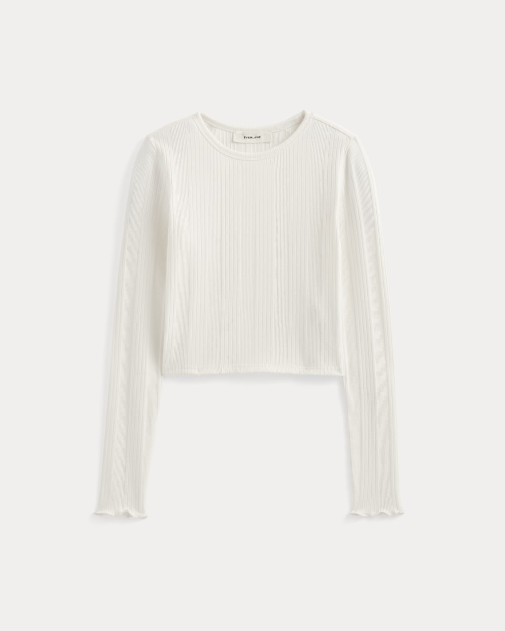 Lounge Rib Cropped Shirt | Bone