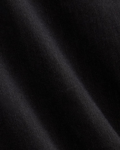 The Tiered Dress in Stretch Linen | Black