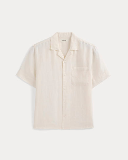 Linen Resort Shirt | Blue Wing Teal