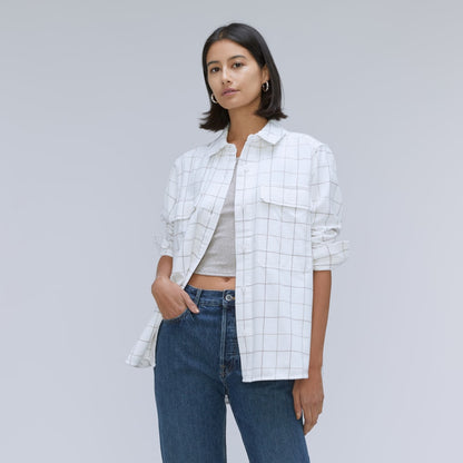 The Classic Cotton Flannel Shirt | Canvas Tan Plaid