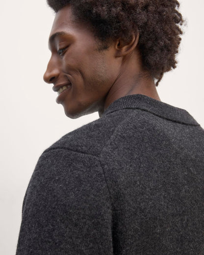 The Classic Polo in Luxe Merino | Charcoal