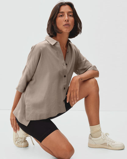 The Drapey Square Shirt | Burnt Sugar