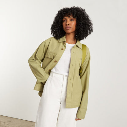 The Everyone Spring Shirt Jacket | Sage