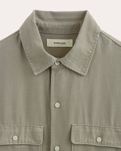 The Relaxed Utility Shirt in Buttersoft | Sage Green