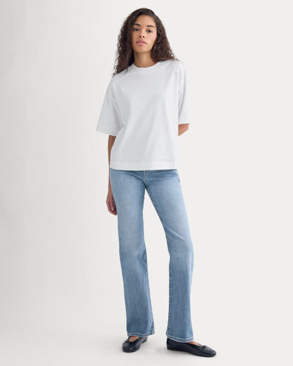 Oversized Seamed Tee | White