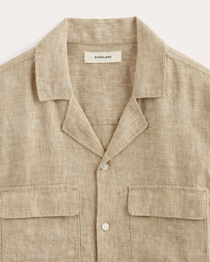 The Resort Shirt in Linen | Cornstalk Chambray