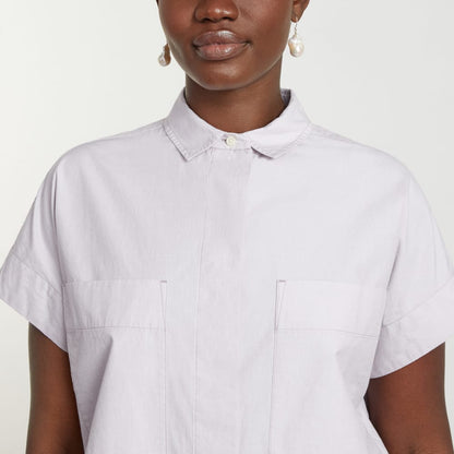 The Short-Sleeve Box Shirt | Dusty Lavender