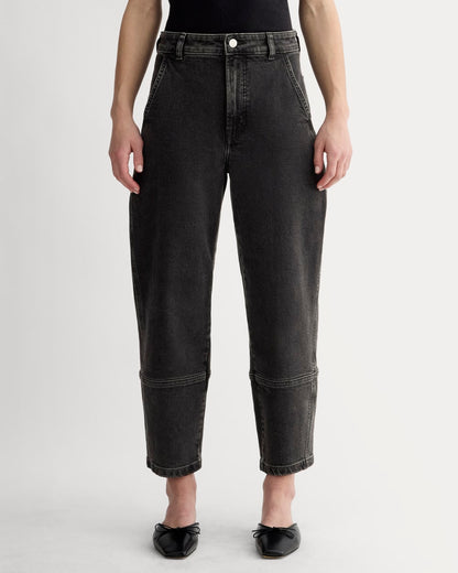 The Utility Barrel Pant | Washed Black | Regular
