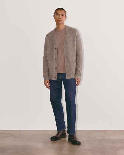 The Cloud Relaxed Cardigan | Taupe Melange