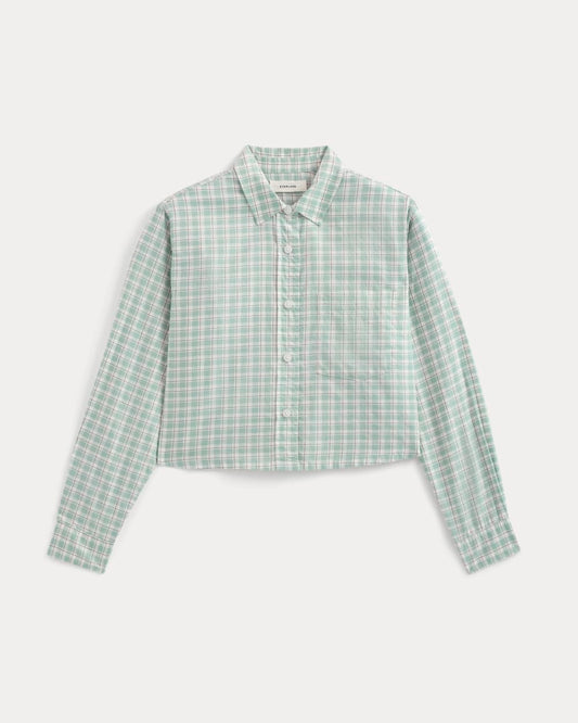 The Way-Short Shirt in Silky Cotton | Gray Mist