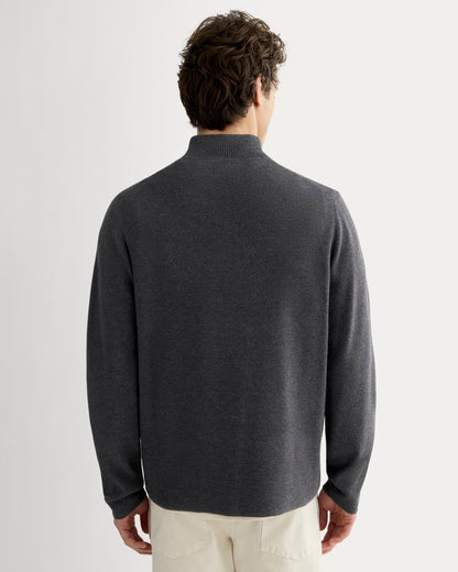 The No-Sweat Quarter-Zip | Heathered Ash