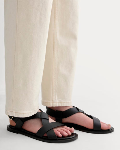 The City Strap Sandal |  Black