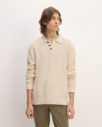 The Cotton Chunky Rib Polo | Canvas