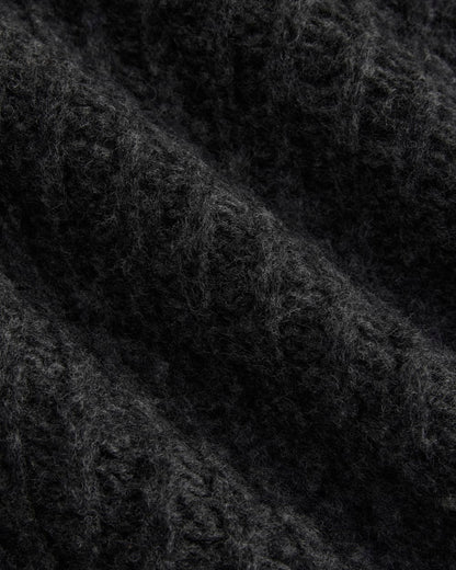 Waffle Sweater in Cloud | Heathered Soot