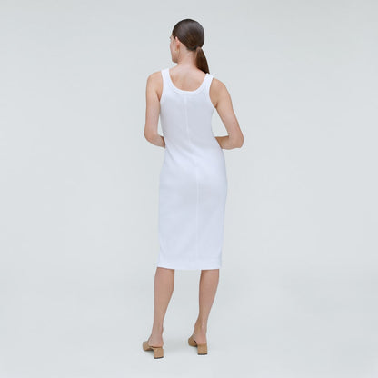 The ’90s Rib Dress | White