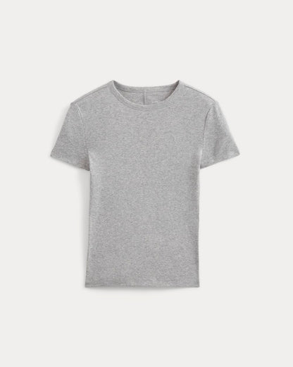 Tissue Short-Sleeve Crew | Heathered Grey