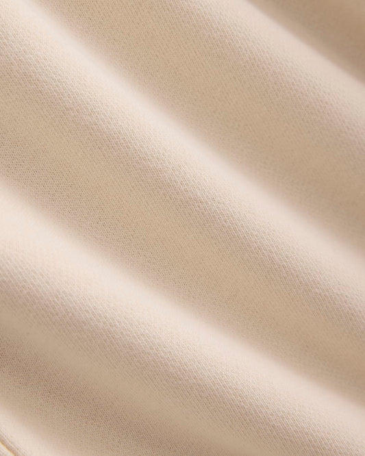Lightweight Terry Zip Pullover | Parchment
