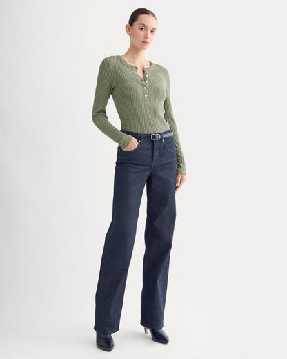 The Cozy Rib Henley | Kalamata