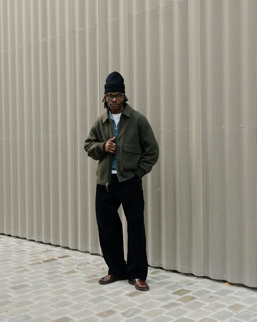 ReWool Flight Jacket | Heather Taupe