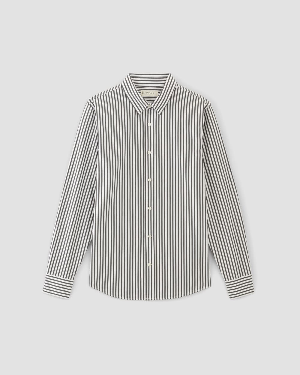 The Supima® Poplin Shirt | Optic White / Black