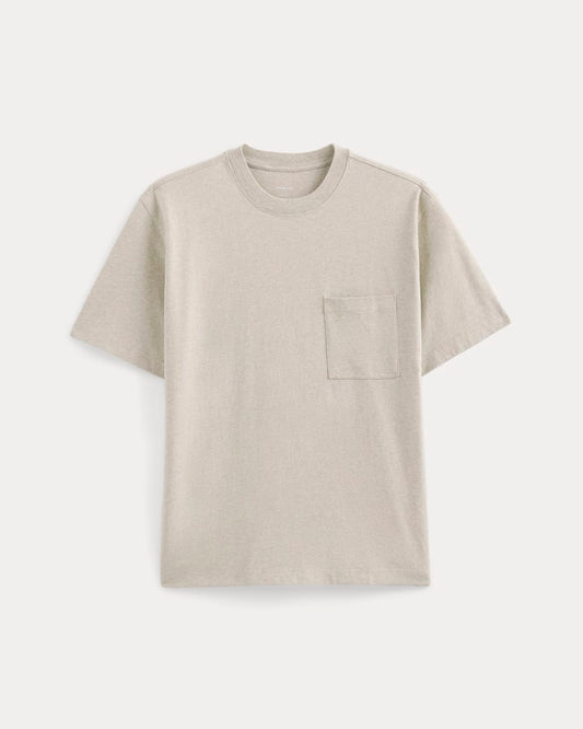 Oversized Midweight Tee | Heathered Oatmeal