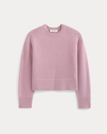 The Boxy Crew in Cashmere | Lilac Crush