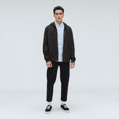 The Organic Track Full Zip | Black