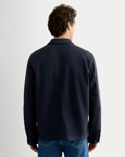 The Denim Utility Jacket | Garment-Dyed Navy