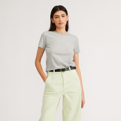 The Organic Cotton Crew Tee |  Heathered Grey