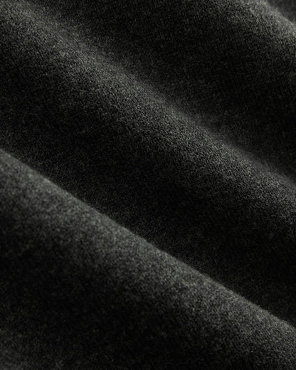 Luxe Merino Double-Knit Sweater | Heather Charcoal
