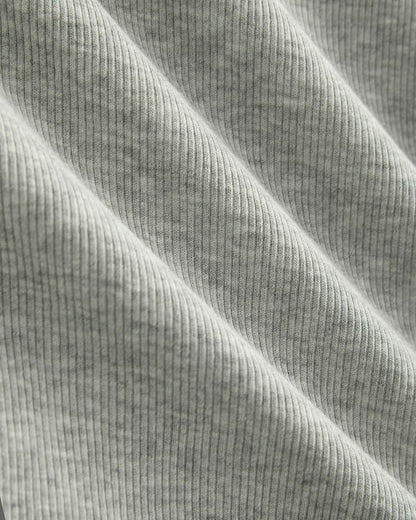 The Luxe Rib Crew | Classic Heather Grey