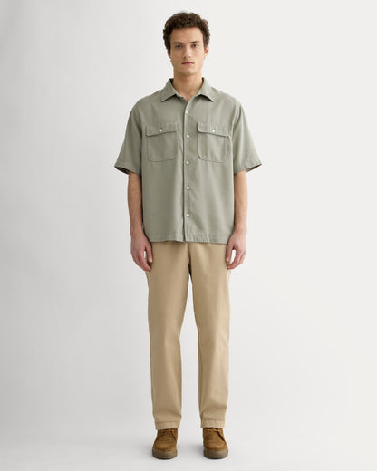 The Relaxed Utility Shirt in Buttersoft | Sage Green