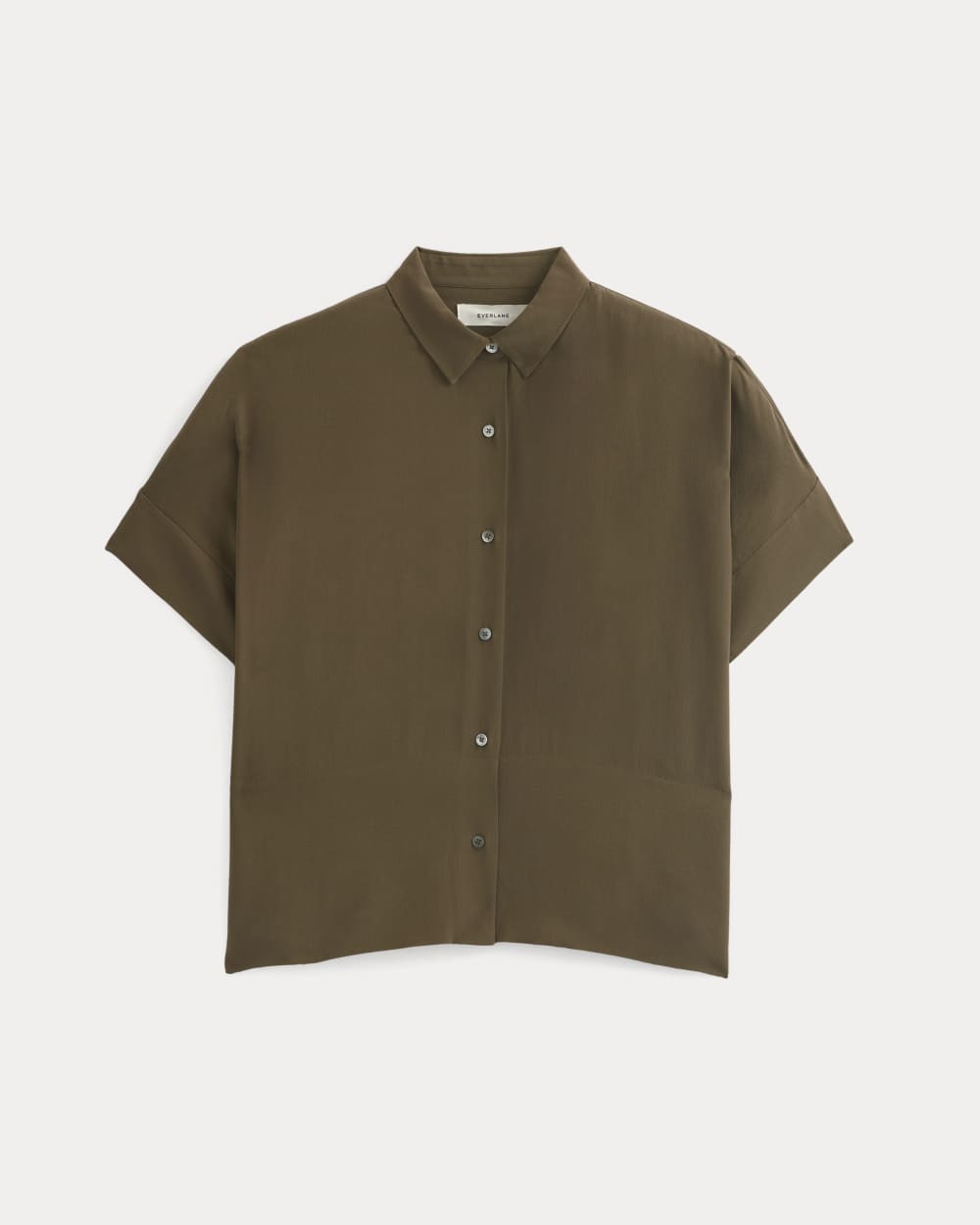 The Boxy Shirt in Washable Silk | Beech