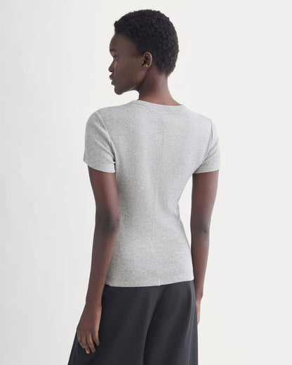 Tissue Short-Sleeve Crew | Heathered Grey