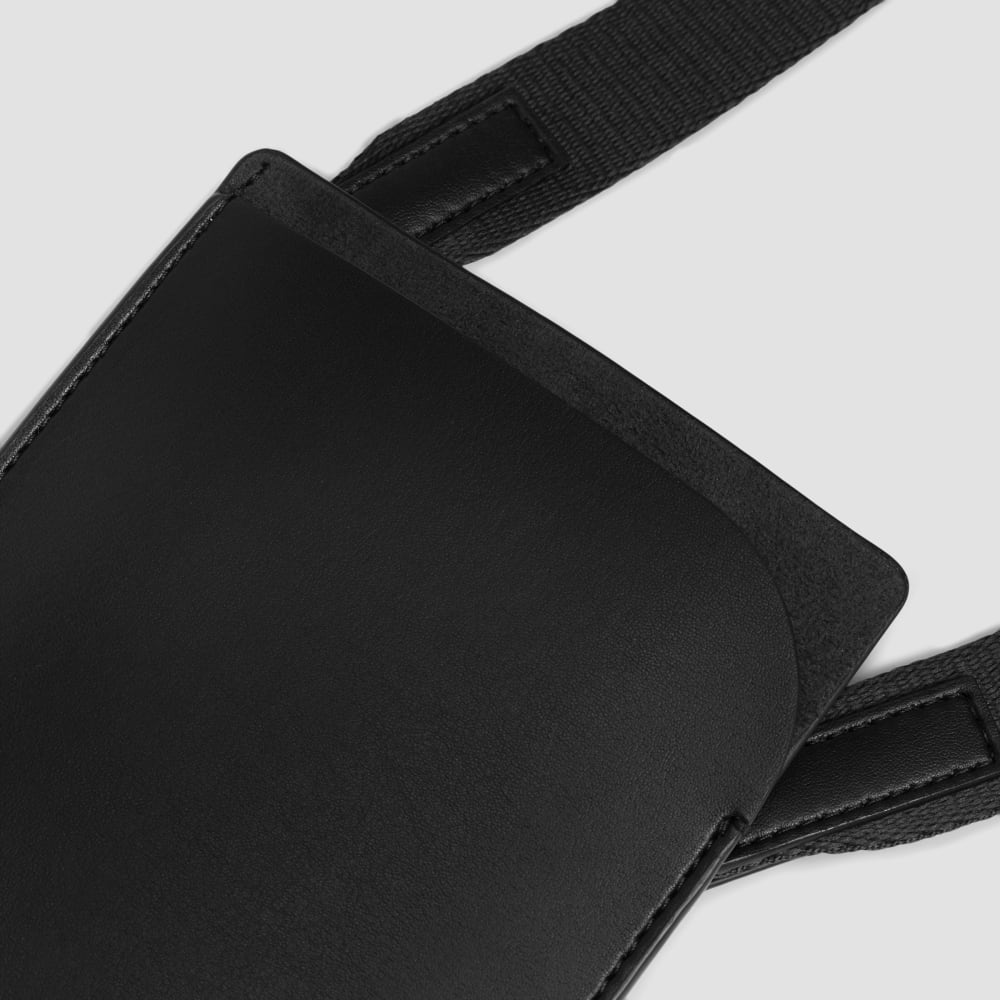 The Cactus Leather Mini Sling Bag | Black