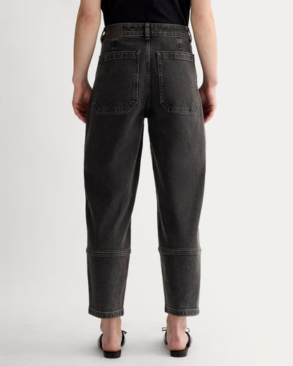 The Utility Barrel Pant | Washed Black | Regular