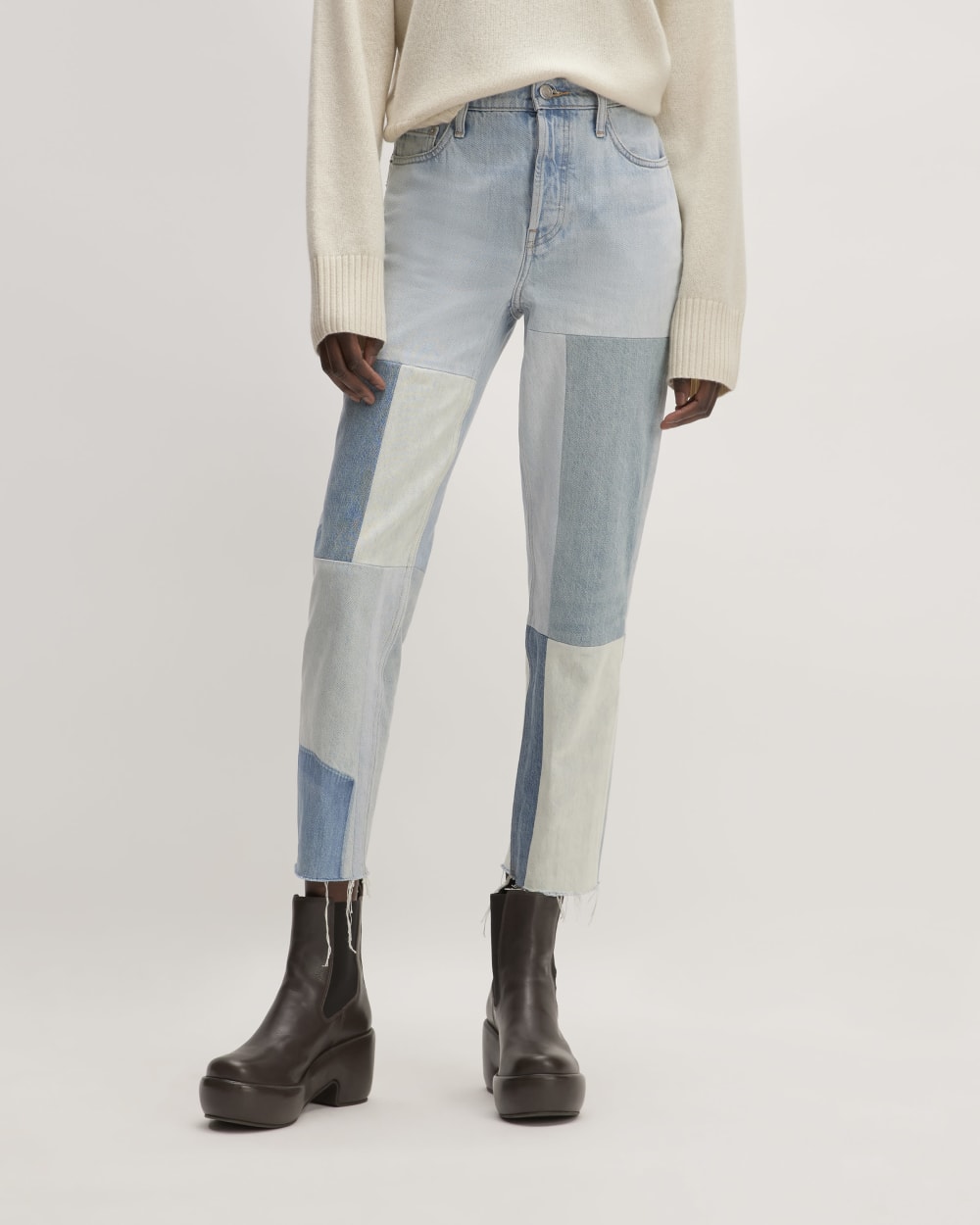 The ’90s Cheeky® Mended Jean | Patched Indigo | 28.5" Inseam