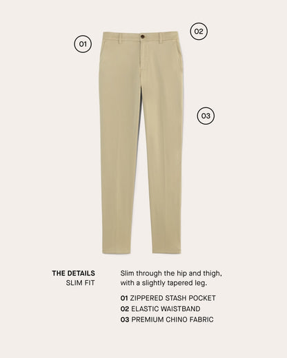 The Transit Chino | Black | Slim