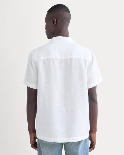 The Resort Shirt in Linen | White