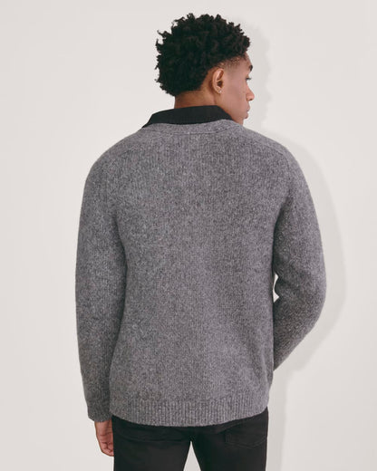 The Cloud Relaxed Cardigan | Heather Charcoal