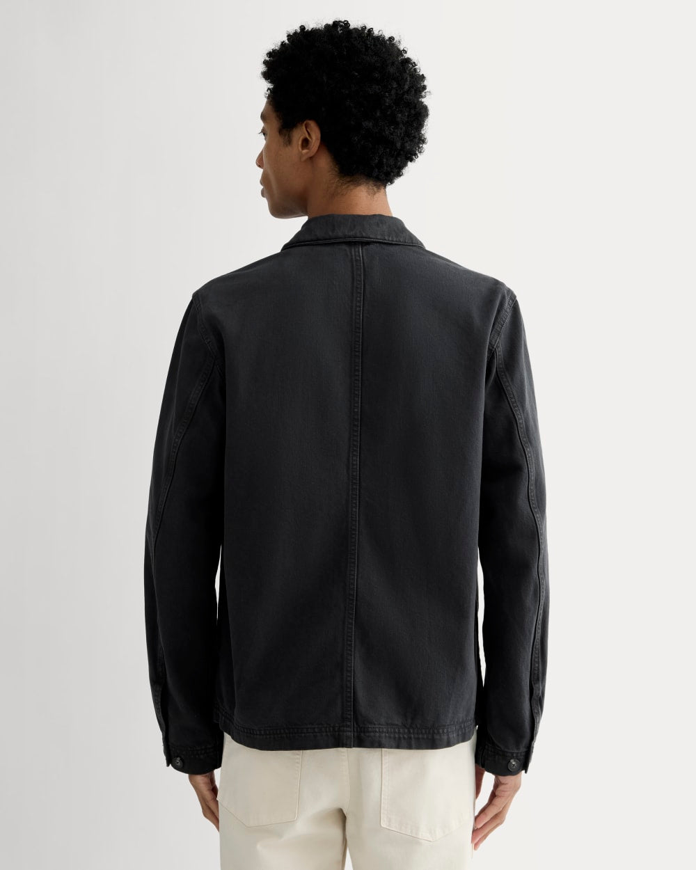 The Denim Utility Jacket | Black